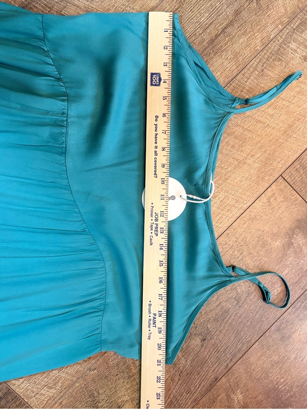 NWT ANRABESS Teal Tiered Maxi Dress XL Boho Beach Vacation Flowy - Picture 11 of 11